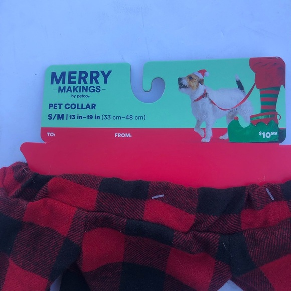 NWT Dog Christmas socking toys elf collar S/M - Picture 8 of 9